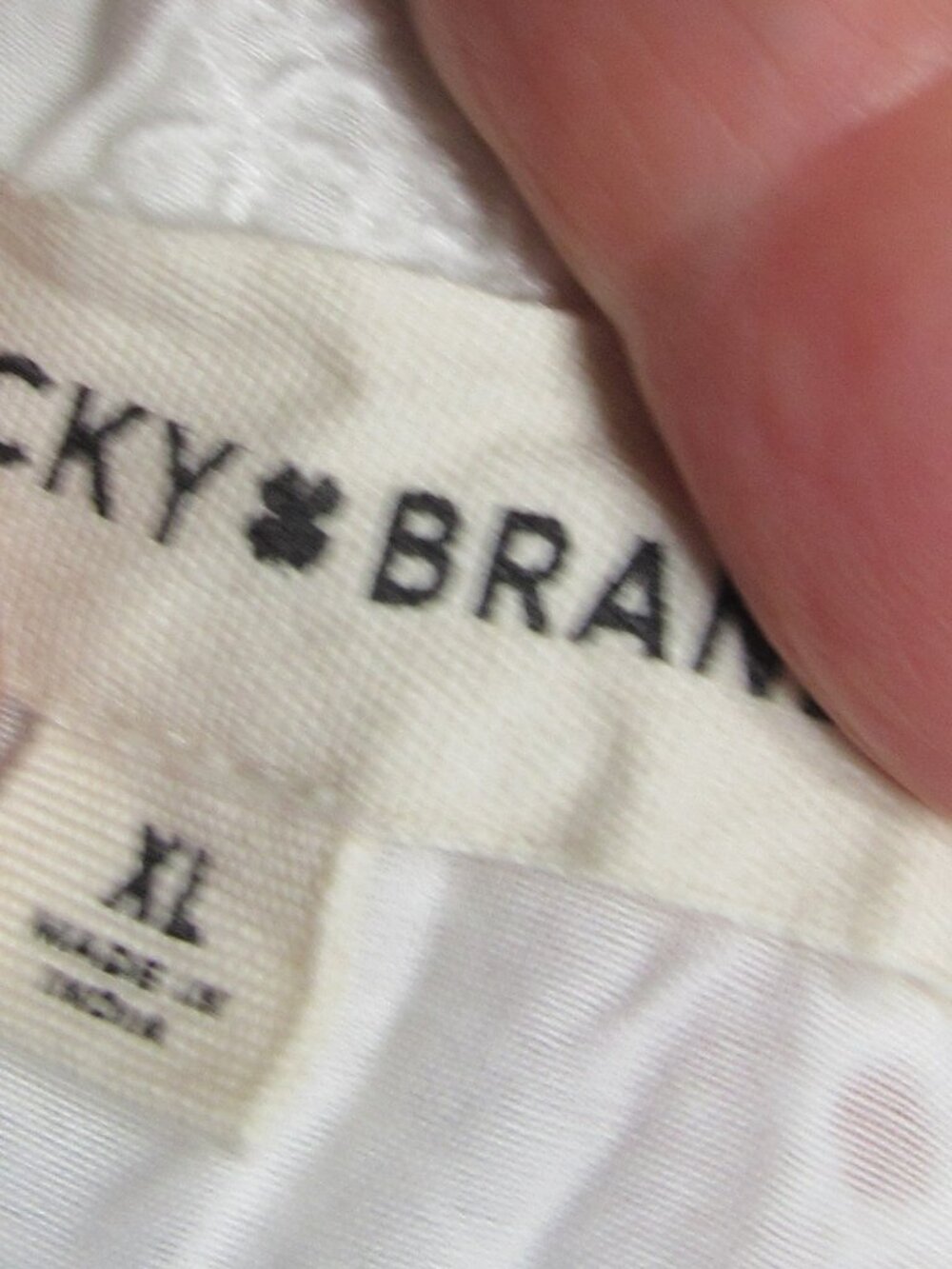 NWT LUCKY BRAND COTTON EYELET MAXI SKIRT LINED  SIZE 16/18 - Picture 8 of 11